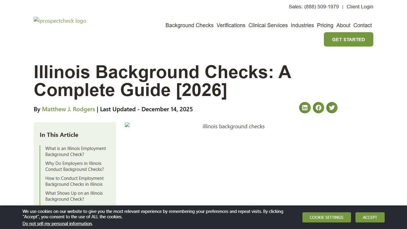 Illinois Background Checks: A Complete Guide [2026] iprospectcheck